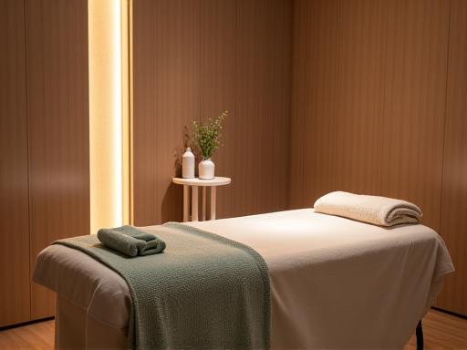 Ruhiger Behandlungsraum für Massagen im Bellevue Spa.